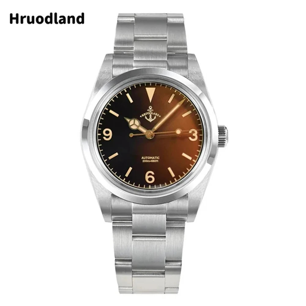 ★New Dial★lHruodland 36mm NH38 Vintage Men Watch F029