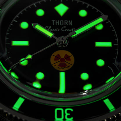 Thorn 38mm Titanium 50-Fathoms Dive Watch T009