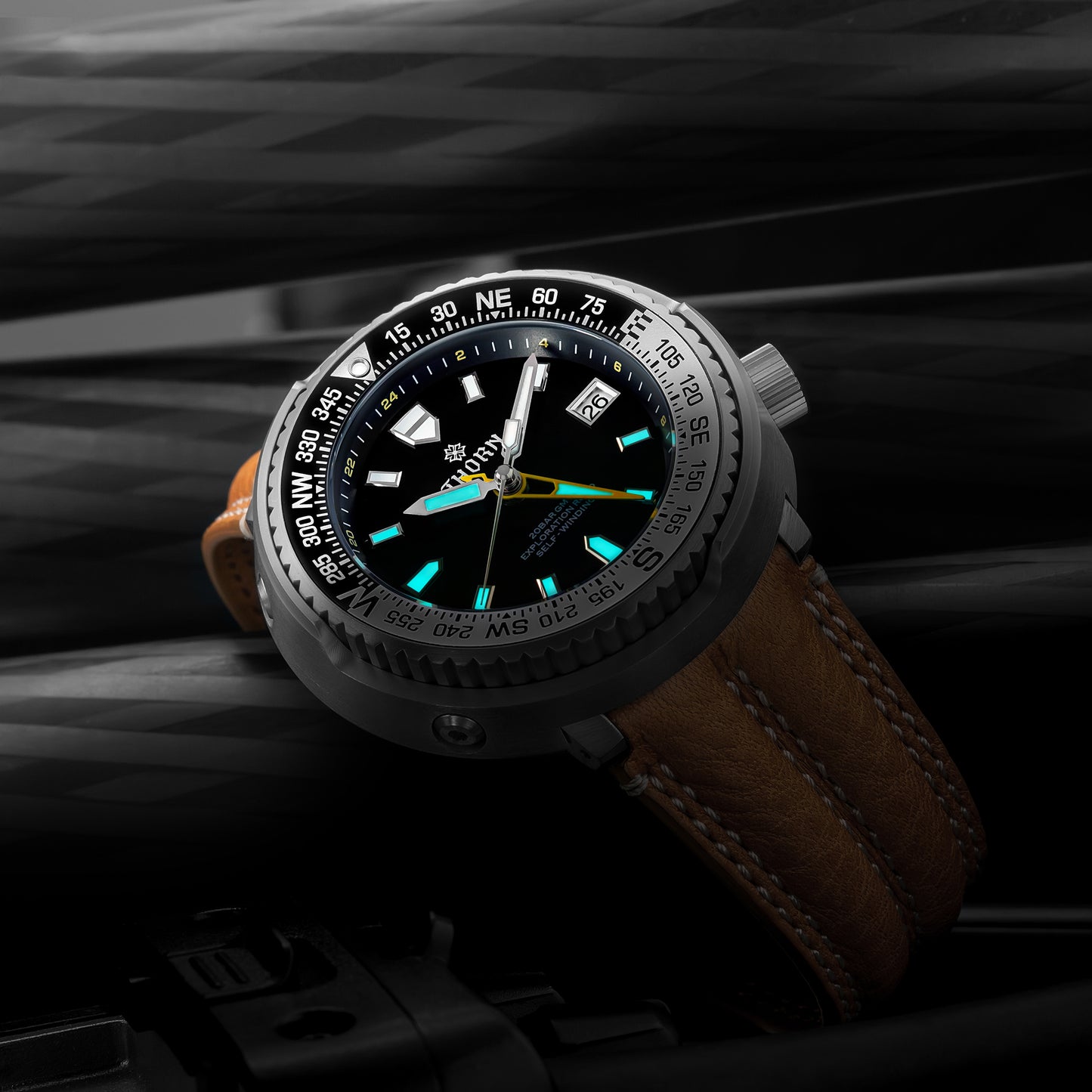 Thorn Titanium NH34 GMT Diver Watch  T012