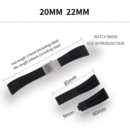 Cut-to-Size TPU Rubber Watch Strap